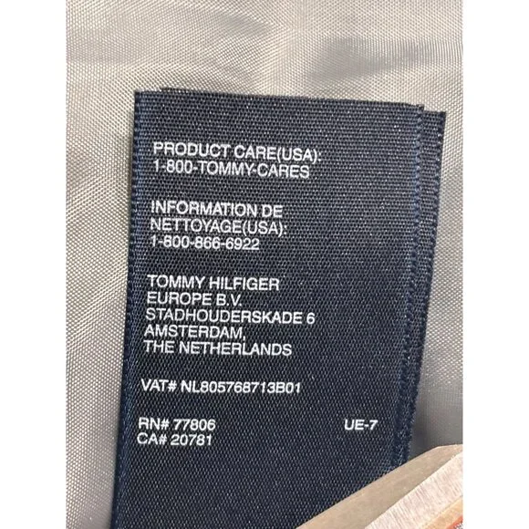 Tommy Hilfiger Womens Colorblock Puffer Jacket M Black & White Winter Coat - Picture 12 of 12